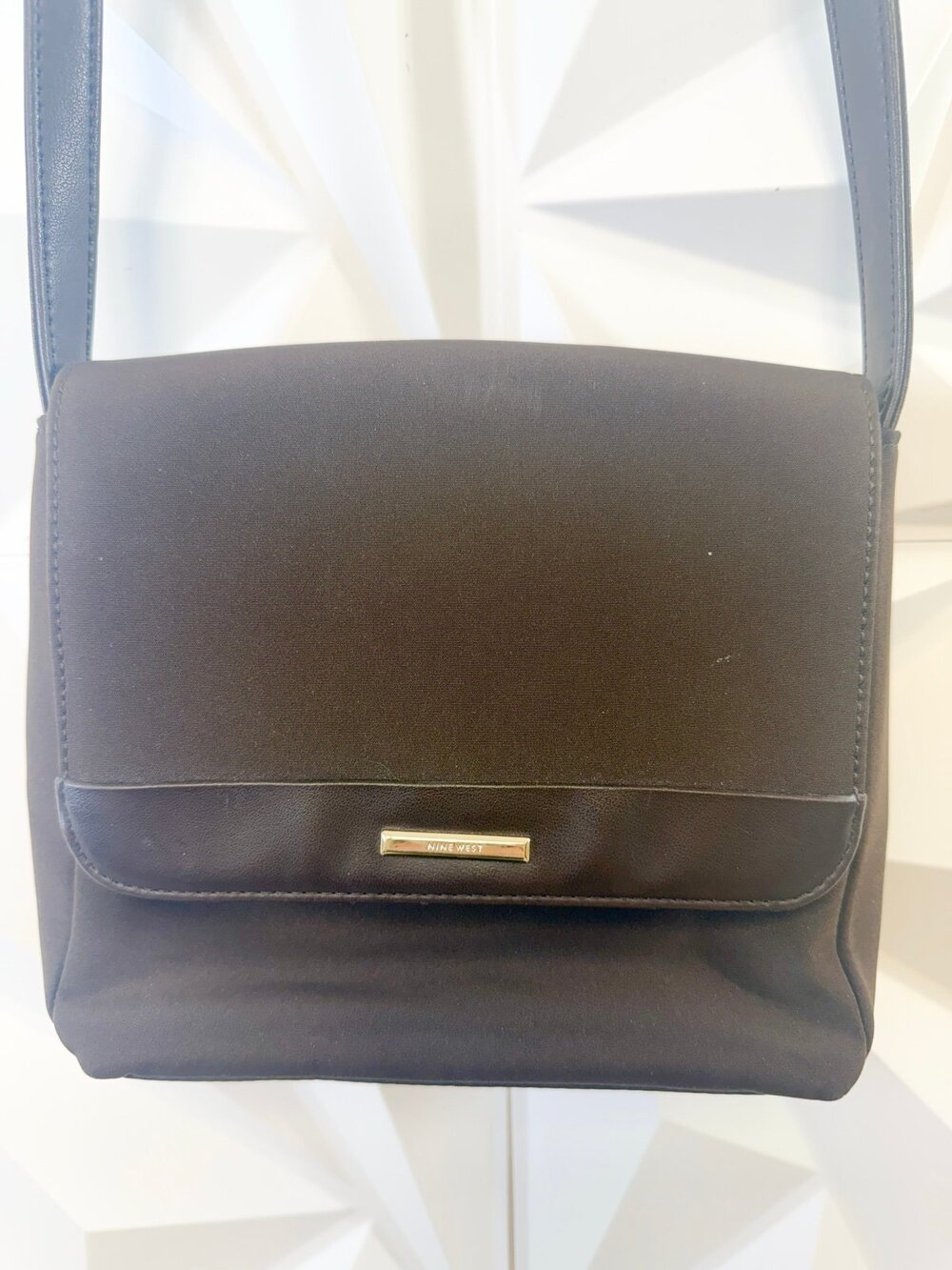 Nine West Nylon Crossbody Purse Brown- Perfect Fall Bag